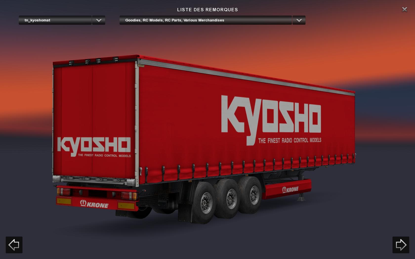 KYOSHO TRAILER STANDALONE V1.0 – Trailers mod for Euro Truck Simulator 2