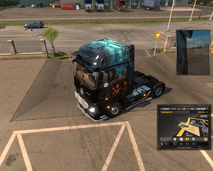MERCEDES BENZ HALLOWEEN V1.0 - ETS2 mods download – skins screenshot 2