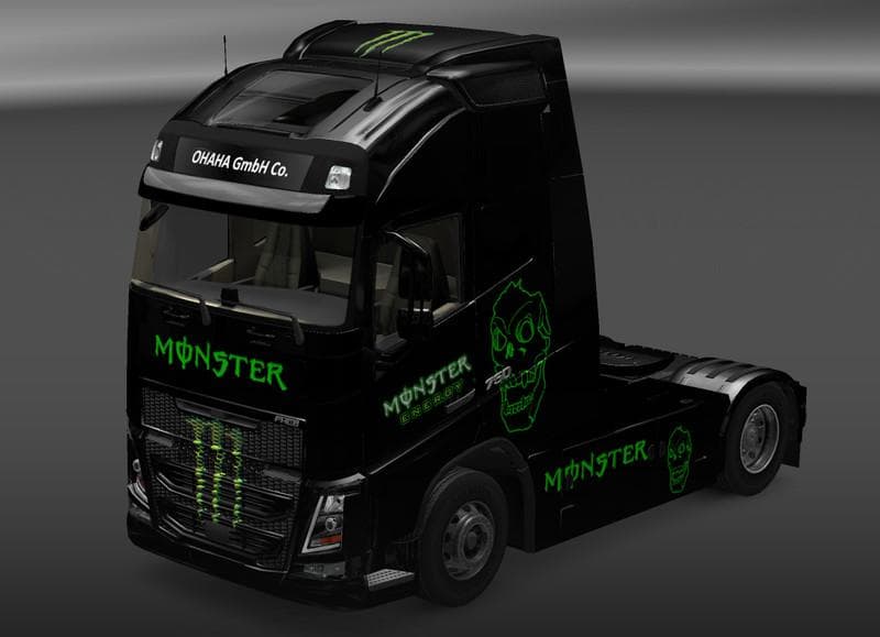 MONSTER VOLVO FH16 2013 OHAHA V1.0 – Skins mod for Euro Truck Simulator 2