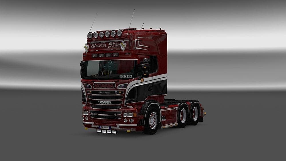 SCANIA RJL ADVIN STAM REWORKED SKIN – Skins mod for Euro Truck Simulator 2