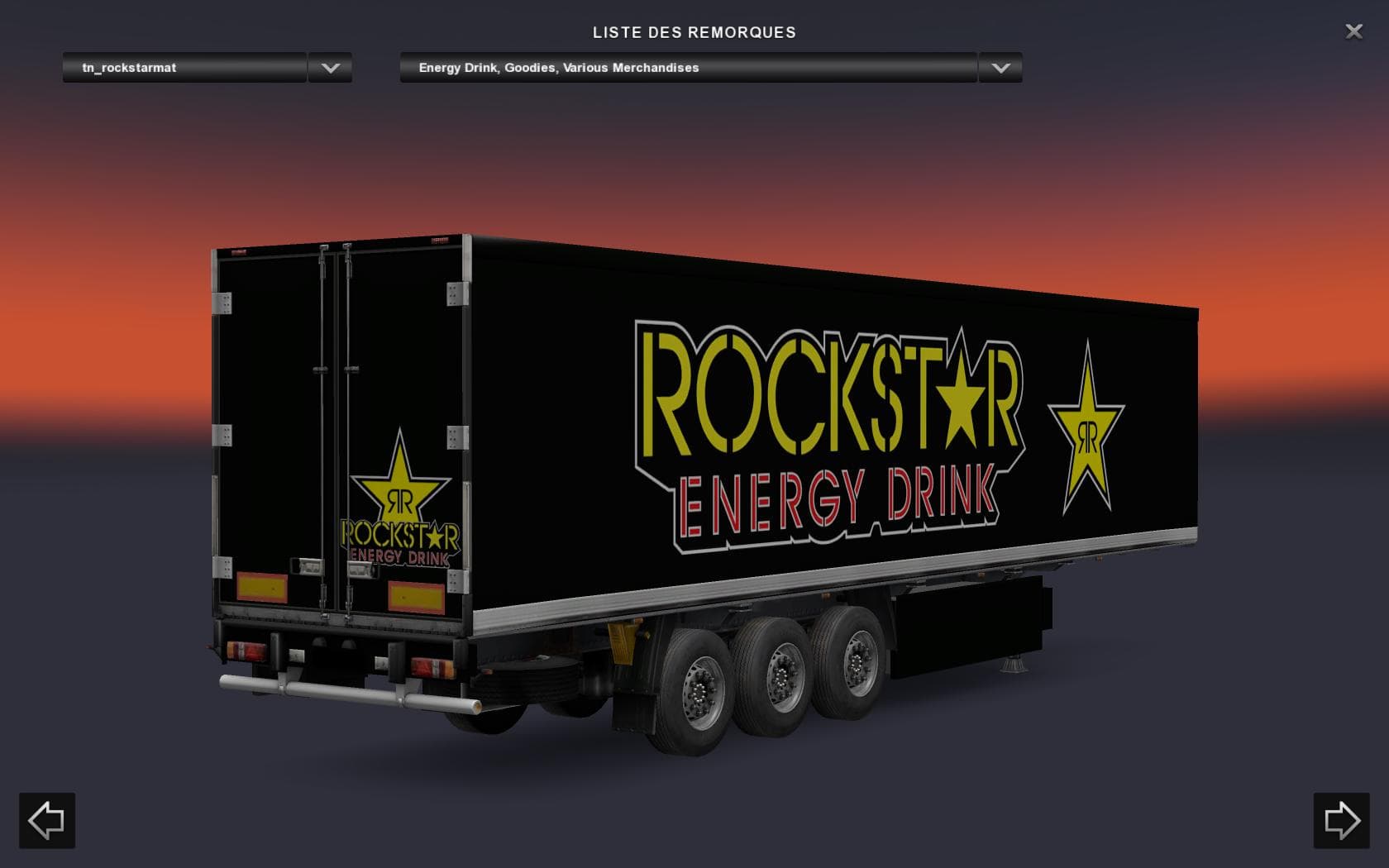 ROCKSTAR ENERGY DRINK TRAILER STANDALONE V1.0 – Trailers mod for Euro Truck Simulator 2