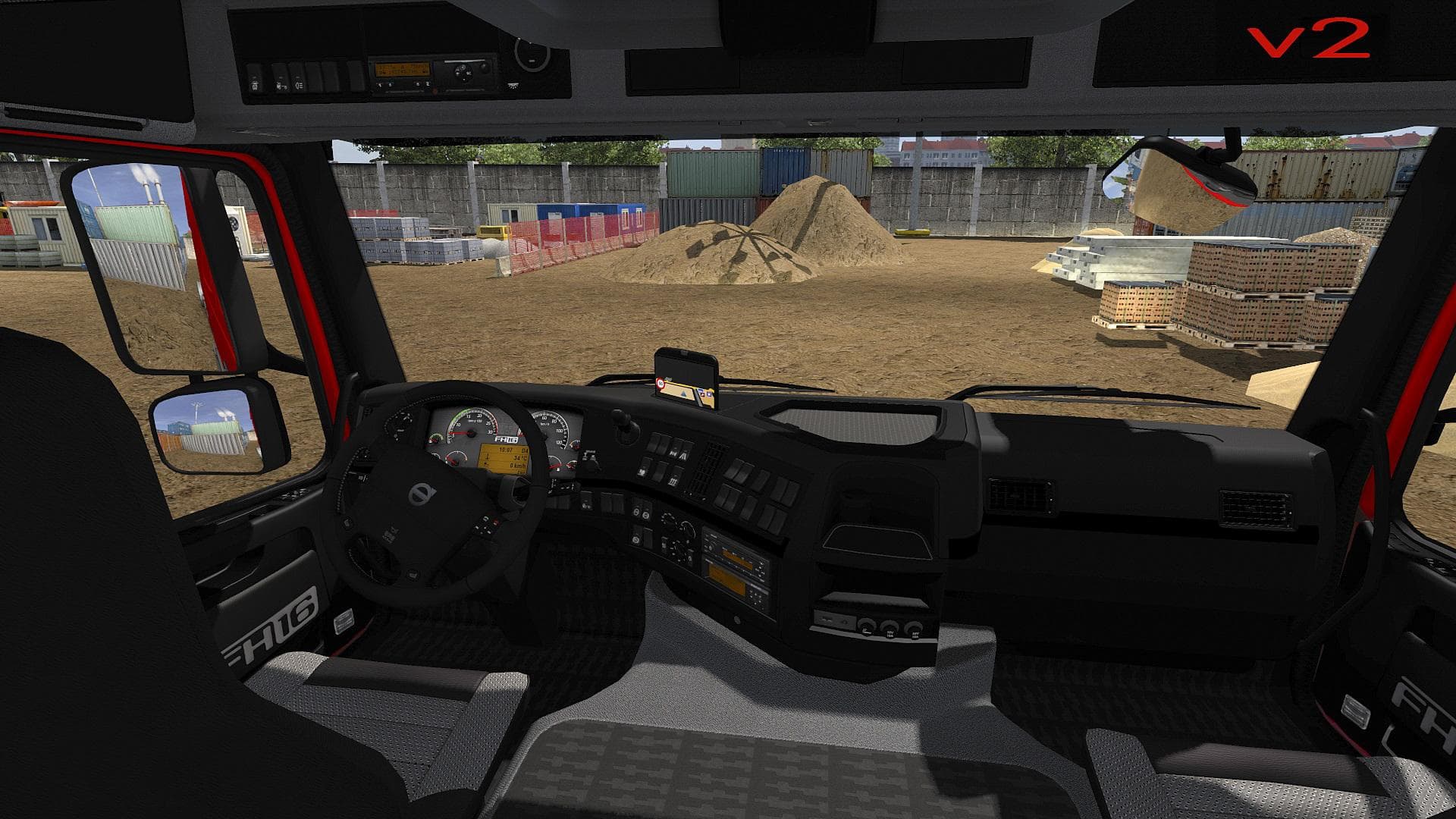 VOLVO FH 2009 BLACK & GRAY EXCLUSIVE INTERIOR PACK - ETS2 mods download – other screenshot 2