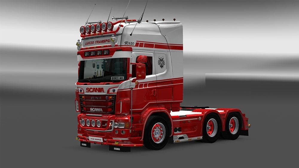 LUCIO TRANSPORT SCANIA RJL SKIN – Skins mod for Euro Truck Simulator 2