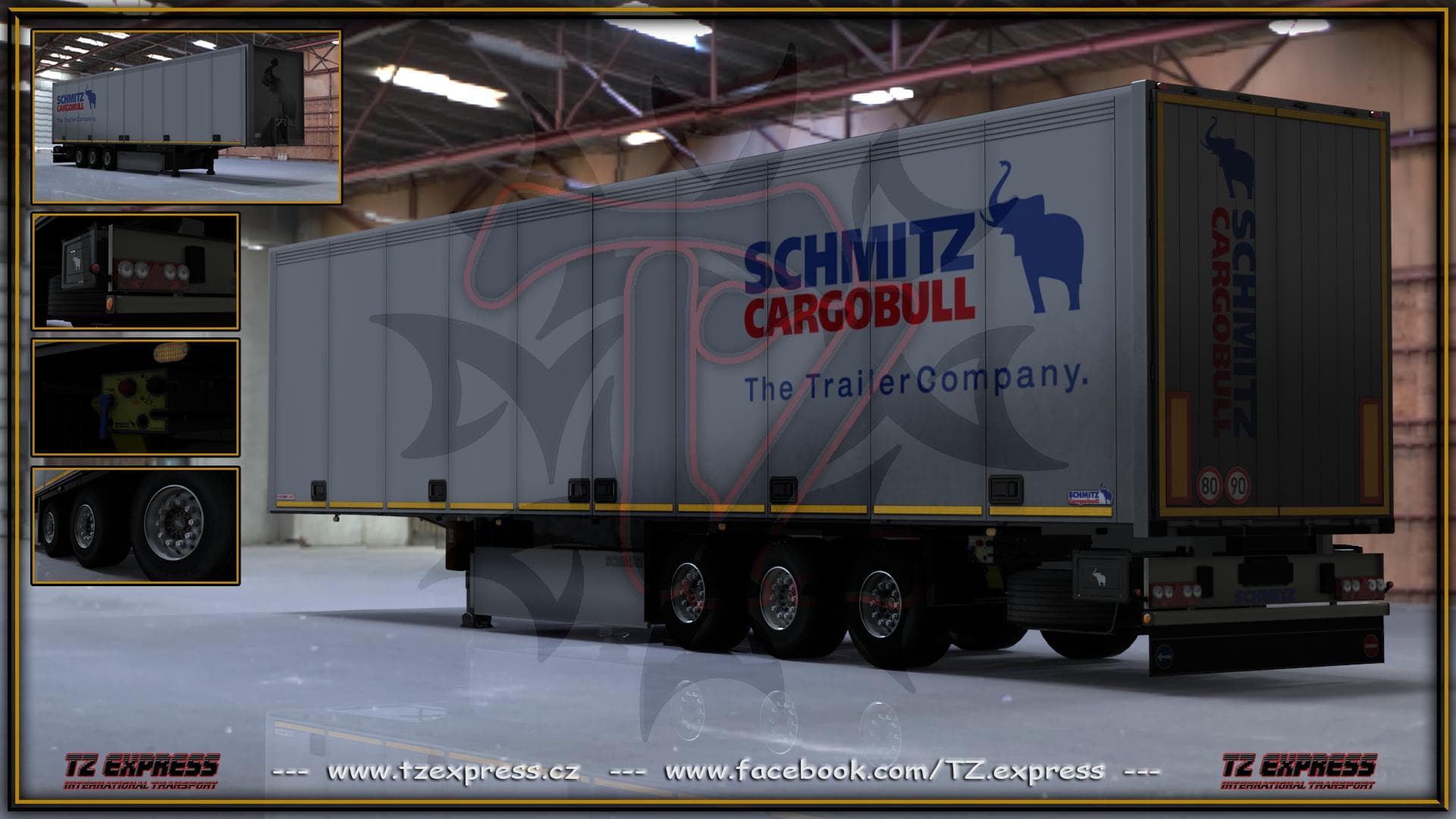 TZ SCHMITZ S.KO EXPRESS – Trailers mod for Euro Truck Simulator 2