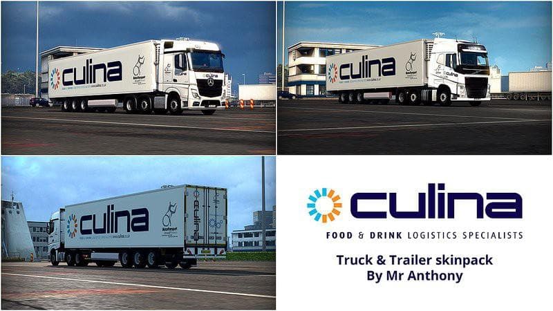 CULINA LOGISTICS PACK – Skins mod for Euro Truck Simulator 2