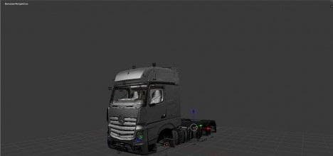 MERCEDES ACTROS 2014 BLENDER TEXTURE FIX – Parts mod for Euro Truck Simulator 2