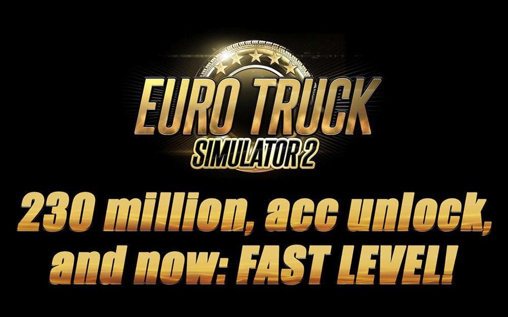 230 MILLON TO INICIATE + ALL ACC UNLOCK + FAST LEVEL / ETS2 V.1.21.X – Parts mod for Euro Truck Simulator 2