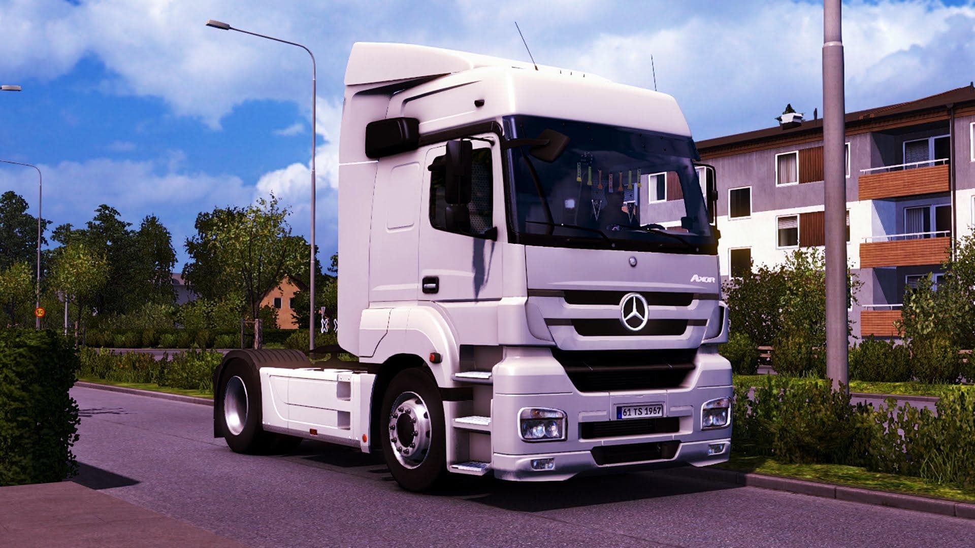 Mercedes Benz Axor MP3 Fix + Cabin Accessories – Parts mod for Euro Truck Simulator 2