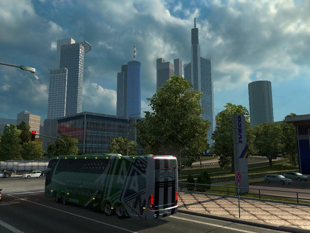 Bus Macropolo G7 1600LD Atletico Nacional Skin – Skins mod for Euro Truck Simulator 2
