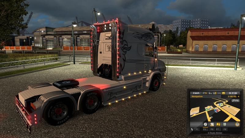 Scania V8 v1.21.x - ETS2 mods download – skins screenshot 2