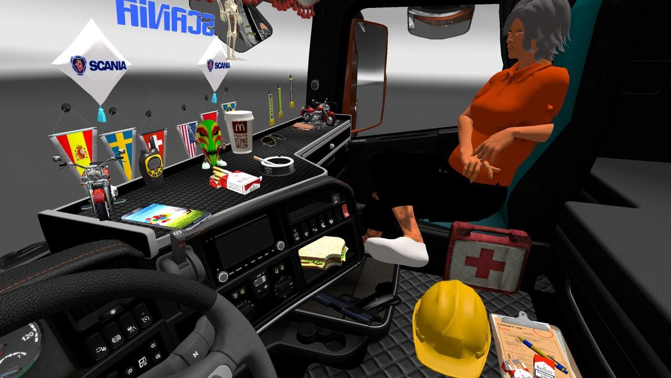 Dlc Cabin Accessories pack v1 1.21 - ETS2 mods download – parts screenshot 2