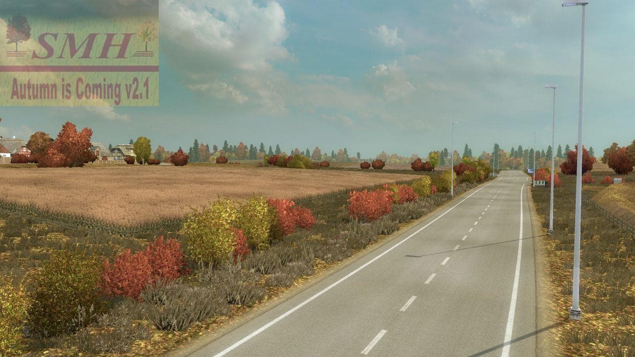 Autumn is Coming v2.1 1.21.x - ETS2 mods download – maps screenshot 2