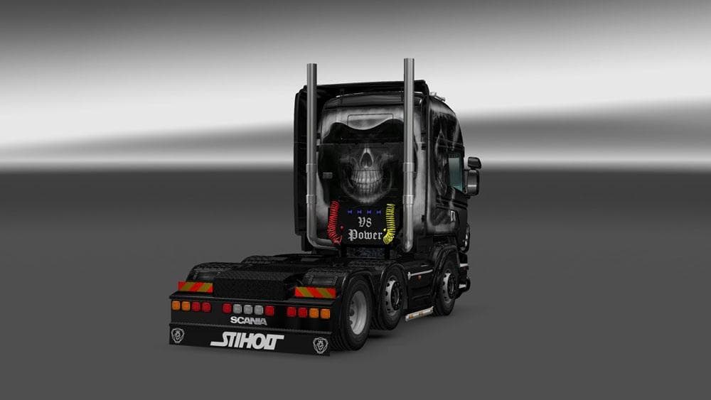 SCANIA RJL R GRIM REAPER SKIN - ETS2 mods download – skins screenshot 2