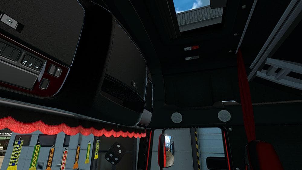 DAF XF EURO 6 BLACK & RED INTERIOR - ETS2 mods download – other screenshot 2