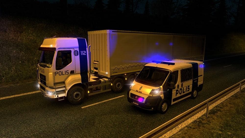Sisu Police Skin – Skins mod for Euro Truck Simulator 2