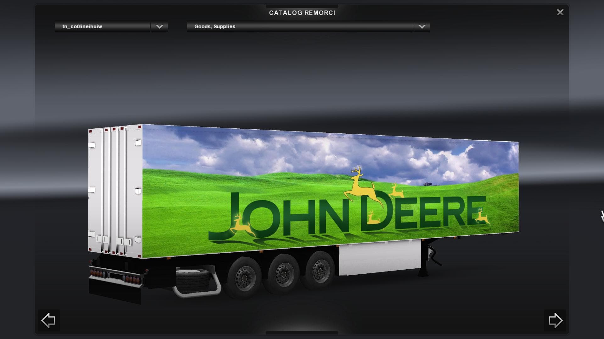 John Deere cooliner 1.21.x – Trailers mod for Euro Truck Simulator 2