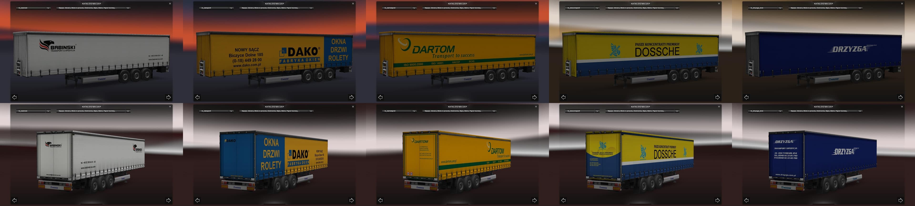 TRAILER PACK PROFI LINER BY BIK_SAN 1.21.X – Trailers mod for Euro Truck Simulator 2