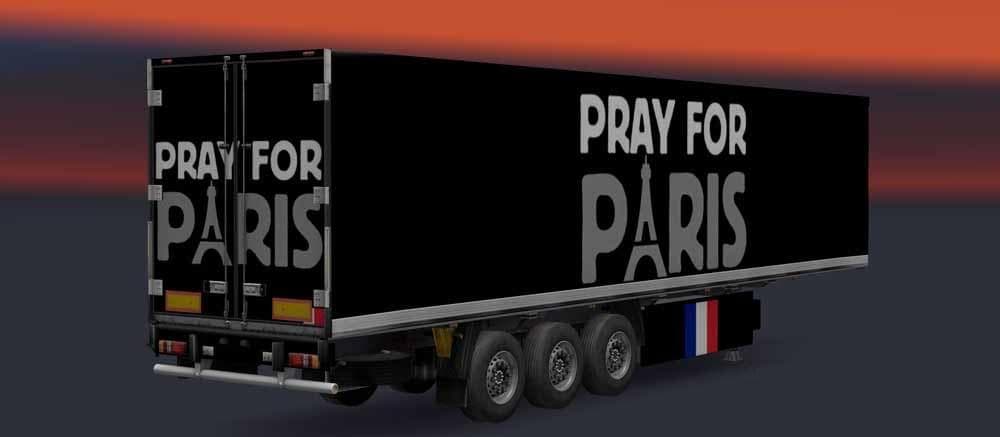 PRAY FOR PARIS TRAILER – Trailers mod for Euro Truck Simulator 2