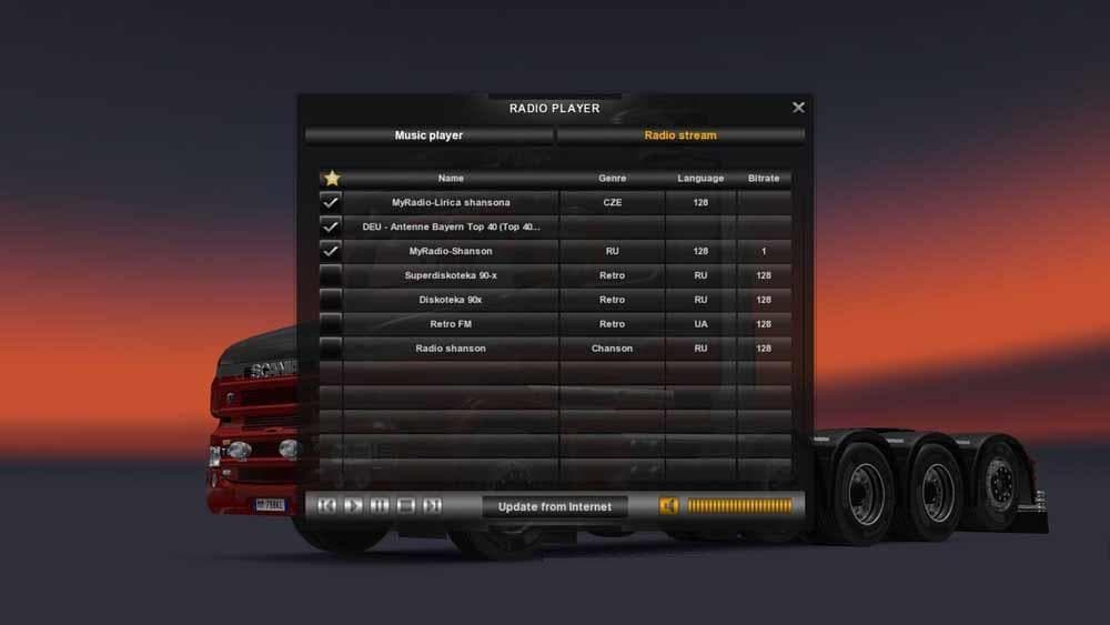 7 NEW RADIO STATIONS – Sounds mod for Euro Truck Simulator 2