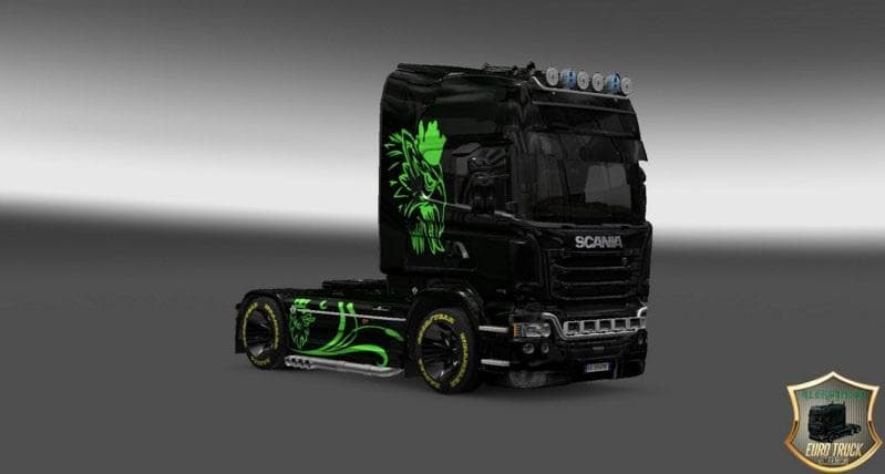 SCANIA STREAMLINE GREEN EAGLE SKIN – Skins mod for Euro Truck Simulator 2