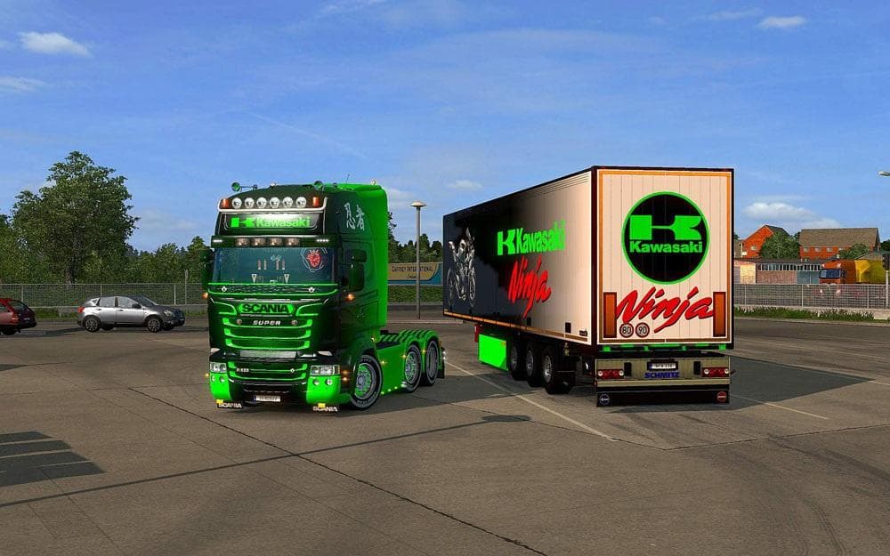 KAWASAKI NINJA COMBO PACK - ETS2 mods download – skins screenshot 2