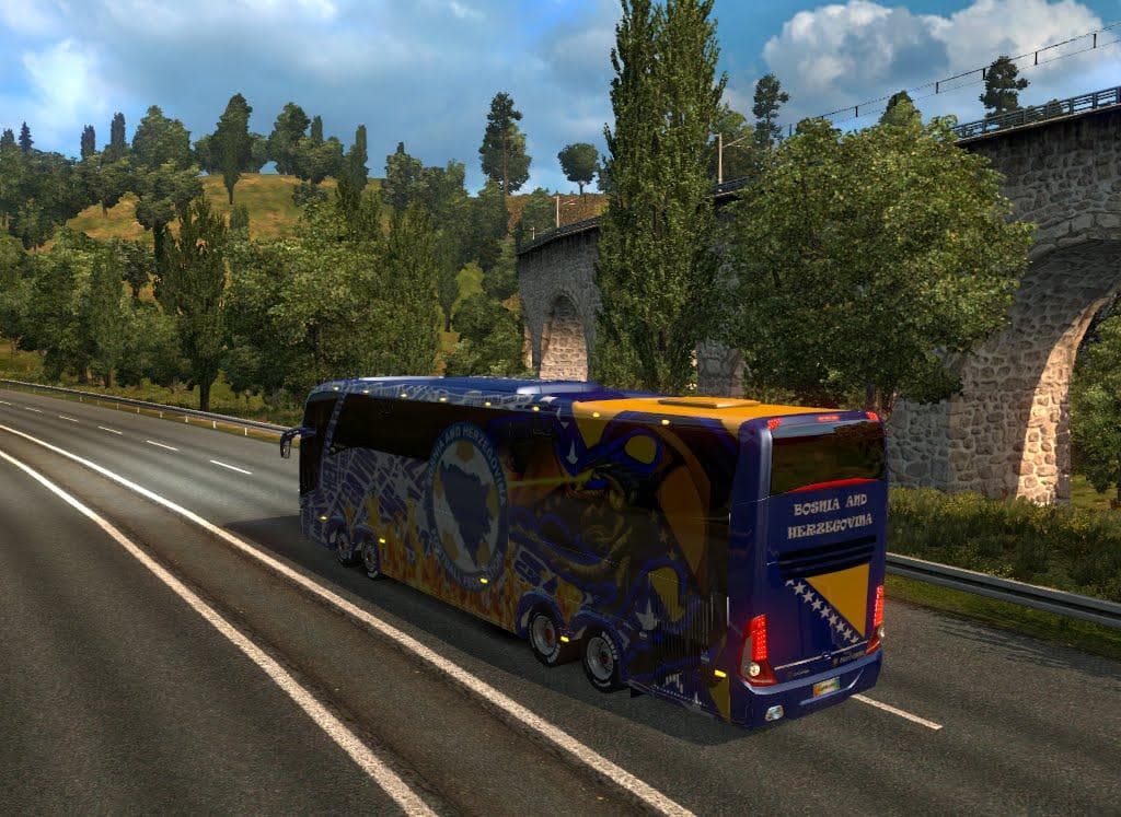 BUS MACROPOLO G7 1600LD BOSNIA AND HERZEGOVINA SKIN – Skins mod for Euro Truck Simulator 2