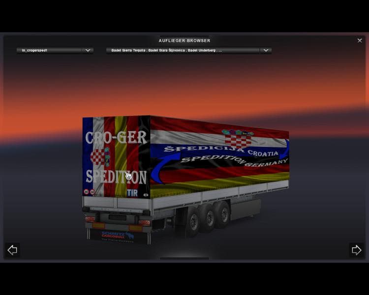 Cro Ger forwarding Schmitz Trailer v1.0 – Trailers mod for Euro Truck Simulator 2