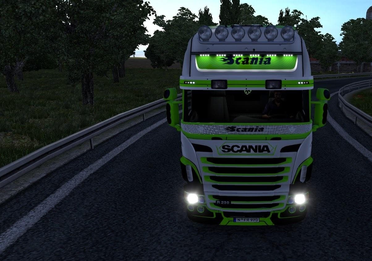 SCANIA RJL GREEN LINES – Skins mod for Euro Truck Simulator 2