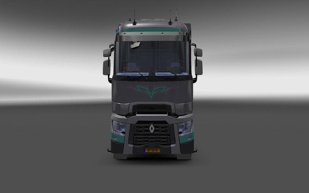 RENAULT T GAME GIRL SKETCH WIDE SKIN – Skins mod for Euro Truck Simulator 2