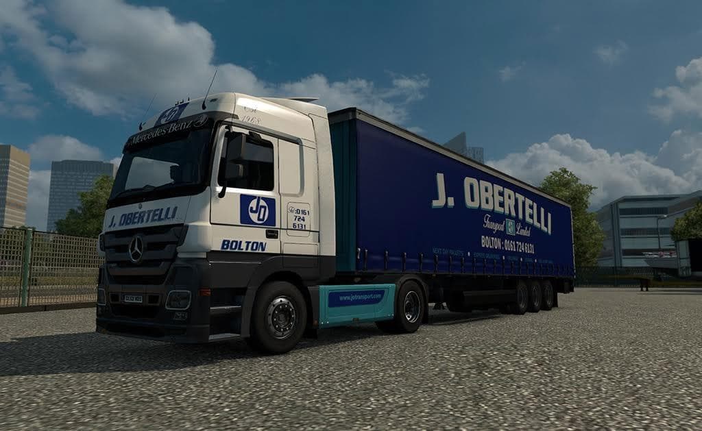 J OBERTELLI ACTROS (MEGASPACE) COMBO PACK – Skins mod for Euro Truck Simulator 2