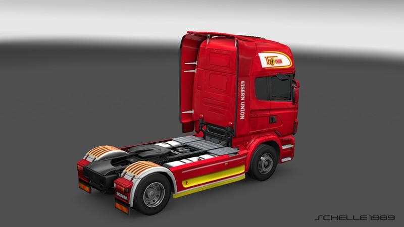 SCANIA 1 FC UNION BERLIN V1.0 - ETS2 mods download – skins screenshot 2
