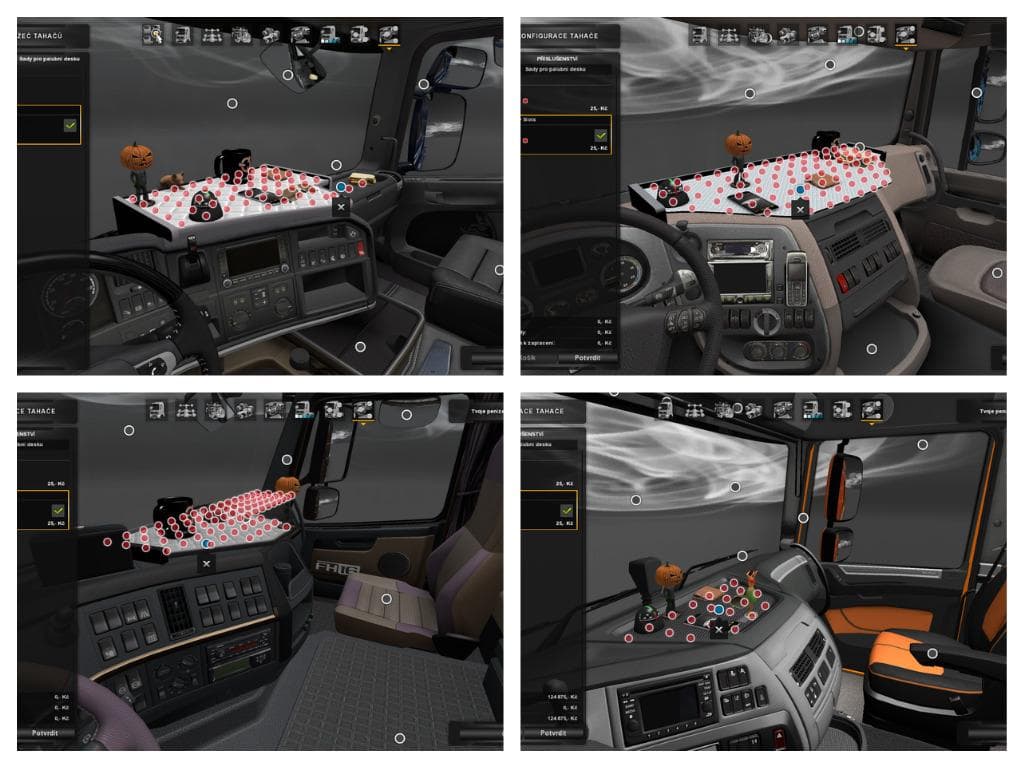 DLC CABIN ACCESSORY - TABLE + SLOTS – Parts mod for Euro Truck Simulator 2
