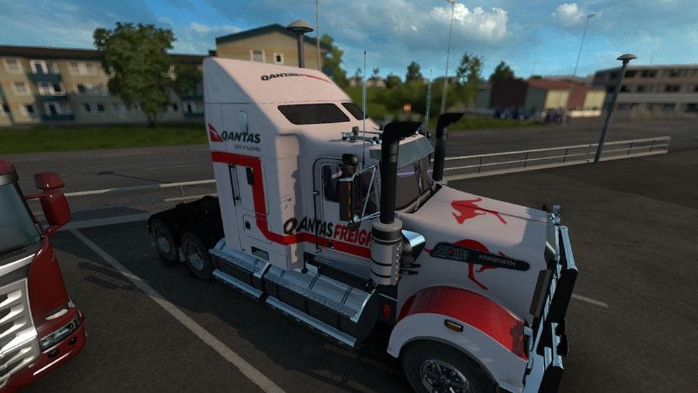KENWORTH T908 QANTAS FREIGHT SKIN – Skins mod for Euro Truck Simulator 2