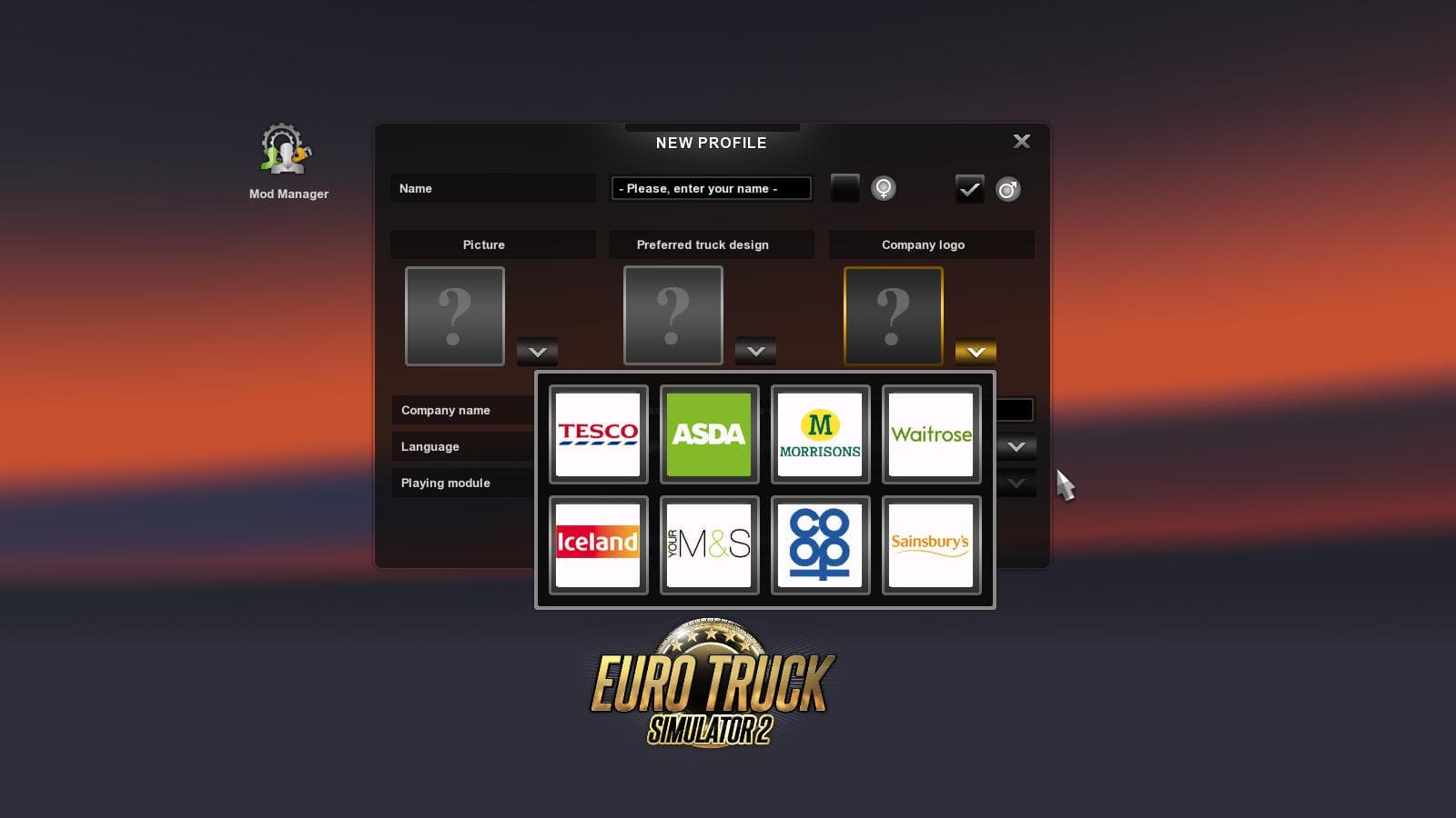 NEW COMPANY LOGOS 1.21.4S – Skins mod for Euro Truck Simulator 2