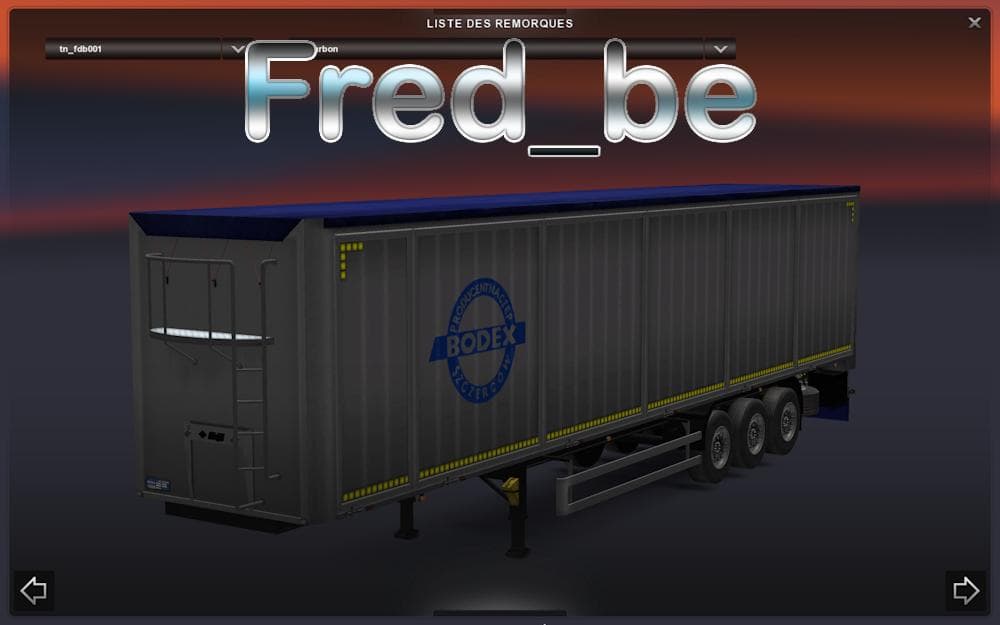 BODEX TRAILER V1.21 – Trailers mod for Euro Truck Simulator 2