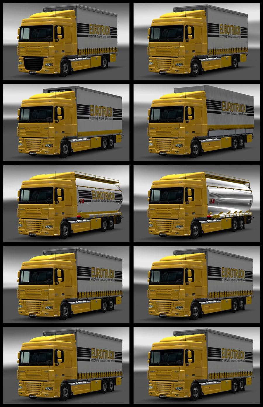 DAF XF 50K TANDEM V1.0 – Parts mod for Euro Truck Simulator 2