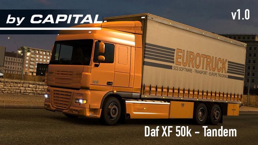 DAF XF 50K TANDEM V1.0 - ETS2 mods download – parts screenshot 2