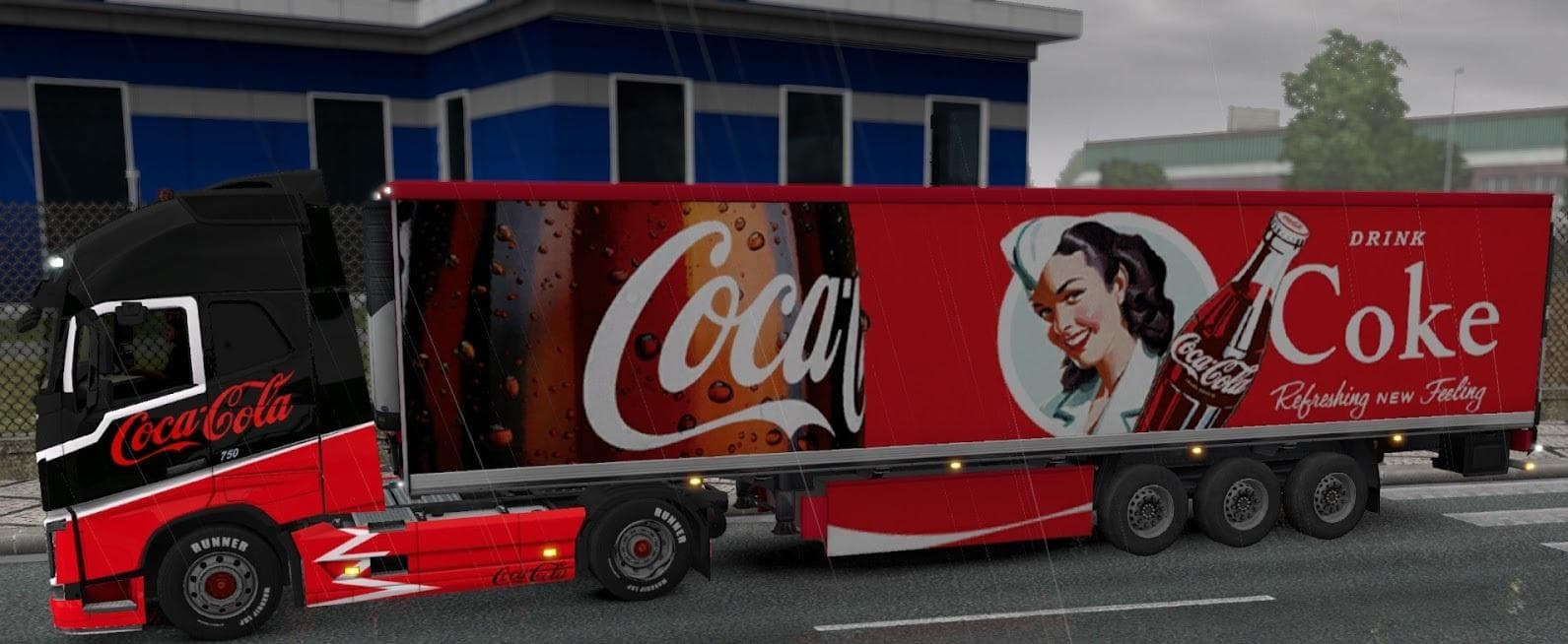 COCA-COLA PACK UPDATED FOR VOLVO 2012 – Skins mod for Euro Truck Simulator 2