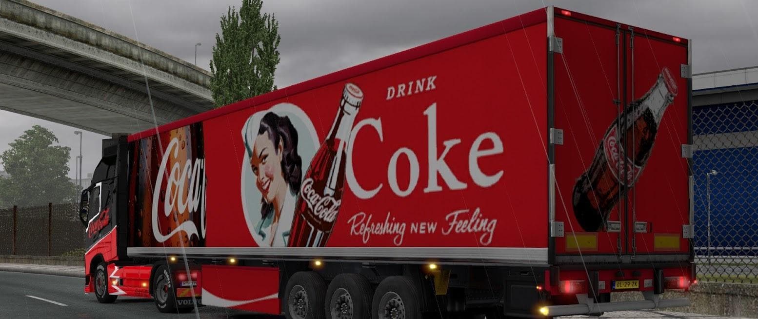 COCA-COLA PACK UPDATED FOR VOLVO 2012 - ETS2 mods download – skins screenshot 2