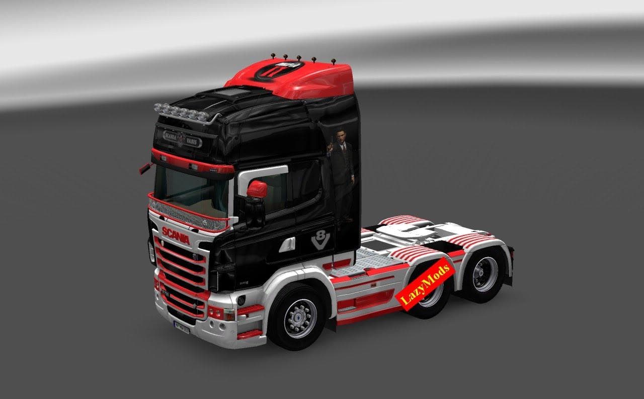 SCANIA RJL V8 MAFIA 2 [LAZYMODS] – Skins mod for Euro Truck Simulator 2