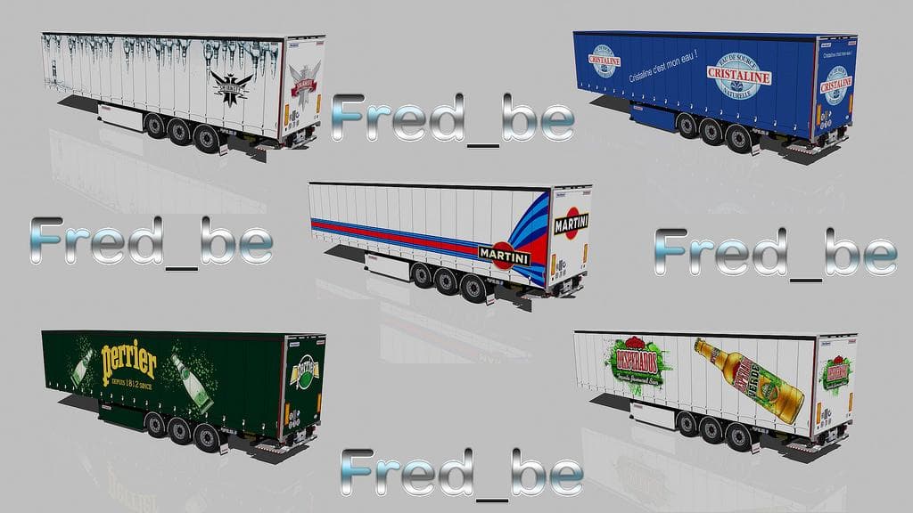 TRAILER PACK FRUEHAUF BEVERAGES1 1.21.X – Trailers mod for Euro Truck Simulator 2