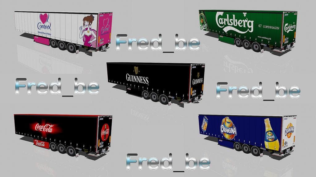 TRAILER PACK FRUEHAUF BEVERAGES1 1.21.X - ETS2 mods download – trailers screenshot 2