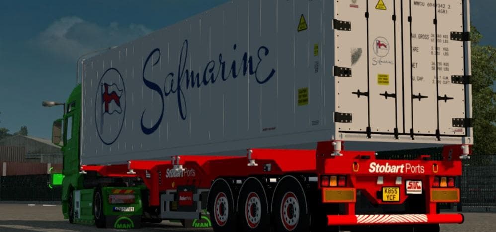 SDC STOBART PORTS TRAILER – Trailers mod for Euro Truck Simulator 2
