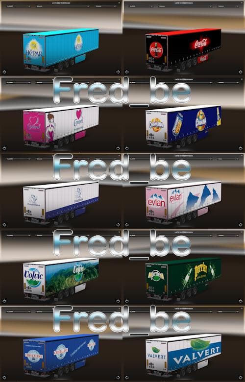 TRAILER PACK FRUEHAUF [BEVERAGES] V1.21 – Trailers mod for Euro Truck Simulator 2