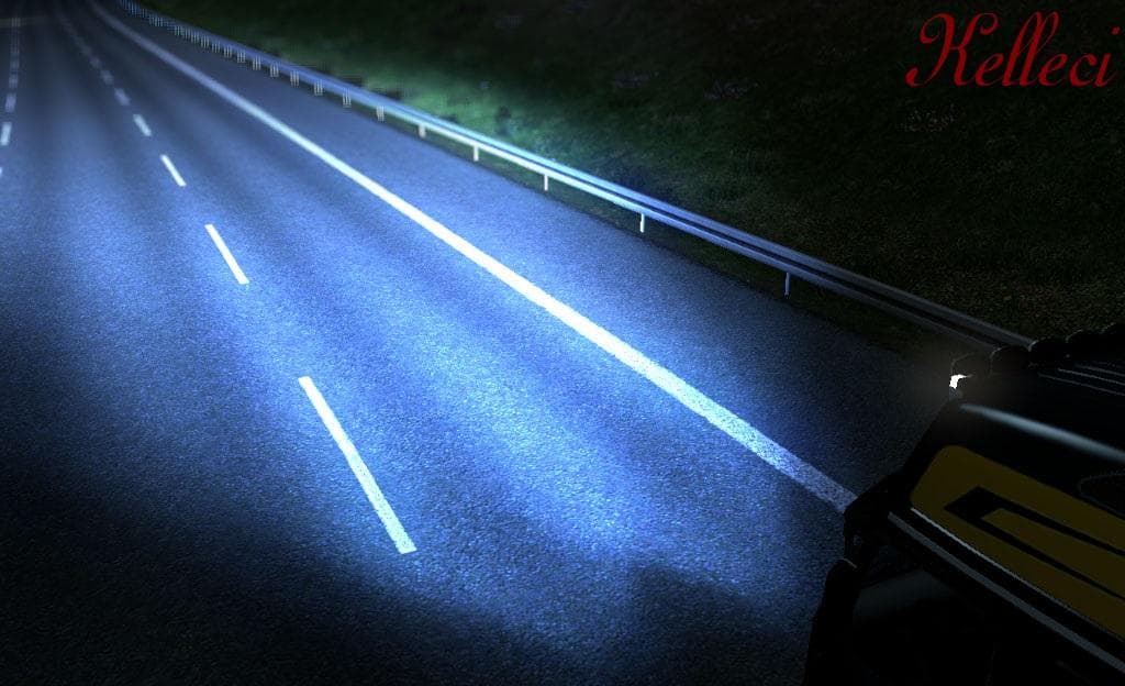XENON LIGHTS 1.21.X – Parts mod for Euro Truck Simulator 2