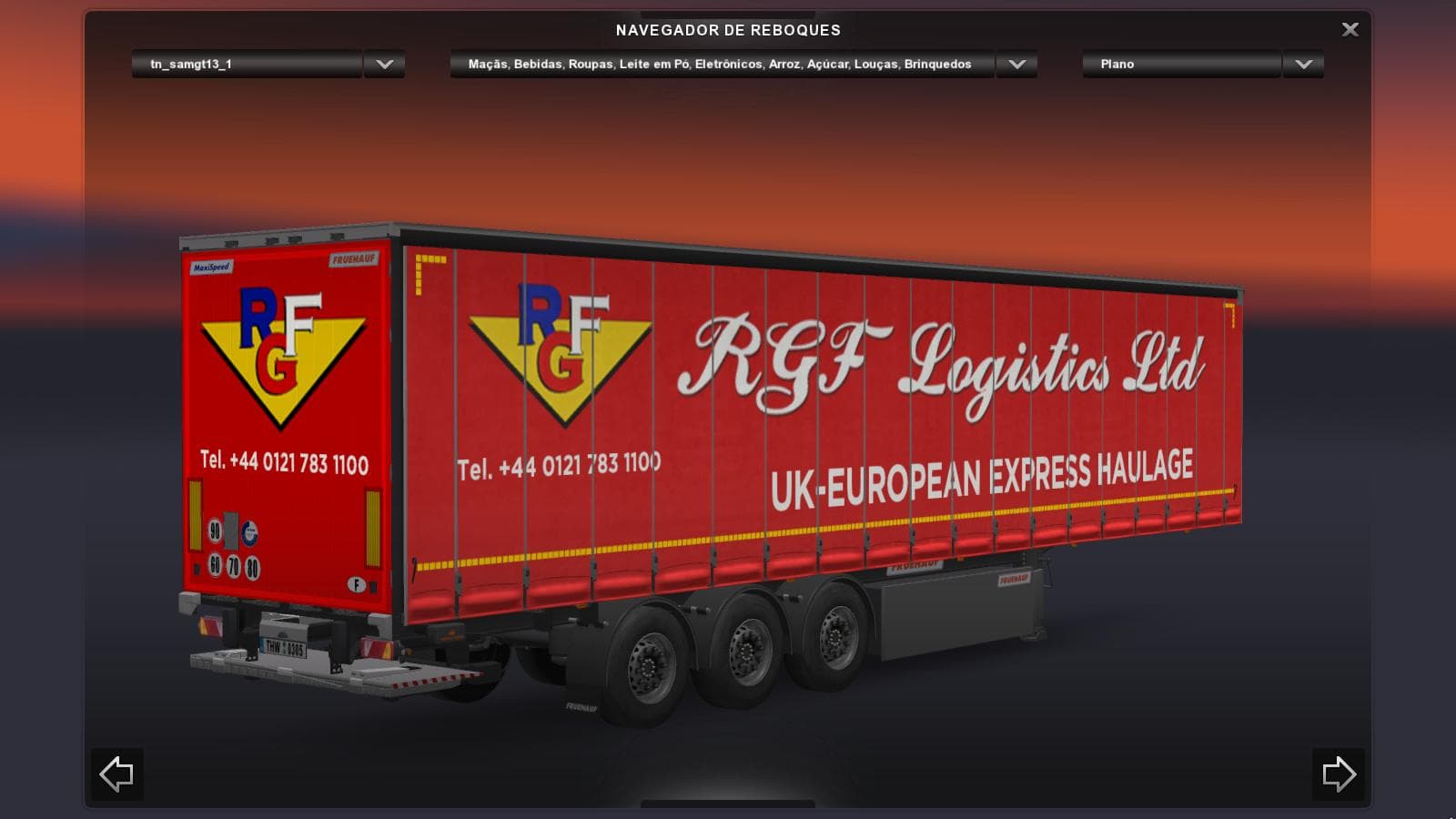 TRAILER CONTAINER FRUEHAUF FOR ETS2 1.21.1 – V1.1 – Trailers mod for Euro Truck Simulator 2