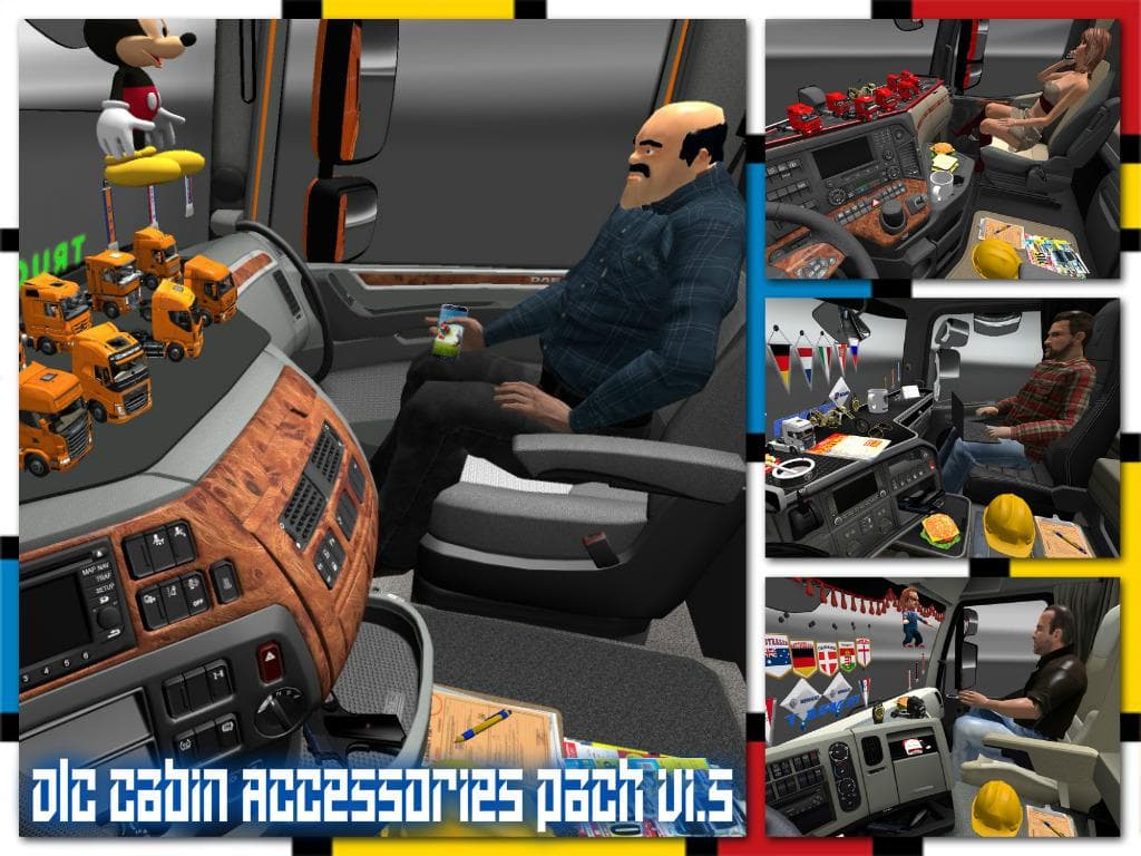 Dlc Cabin Accessories pack v1.5 1.21 – Parts mod for Euro Truck Simulator 2