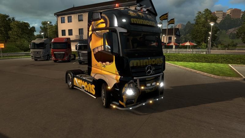 Minions Mercedes Benz Actros New v1.0 – Skins mod for Euro Truck Simulator 2
