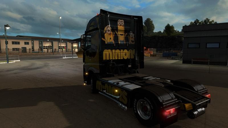 Minions Mercedes Benz Actros New v1.0 - ETS2 mods download – skins screenshot 2