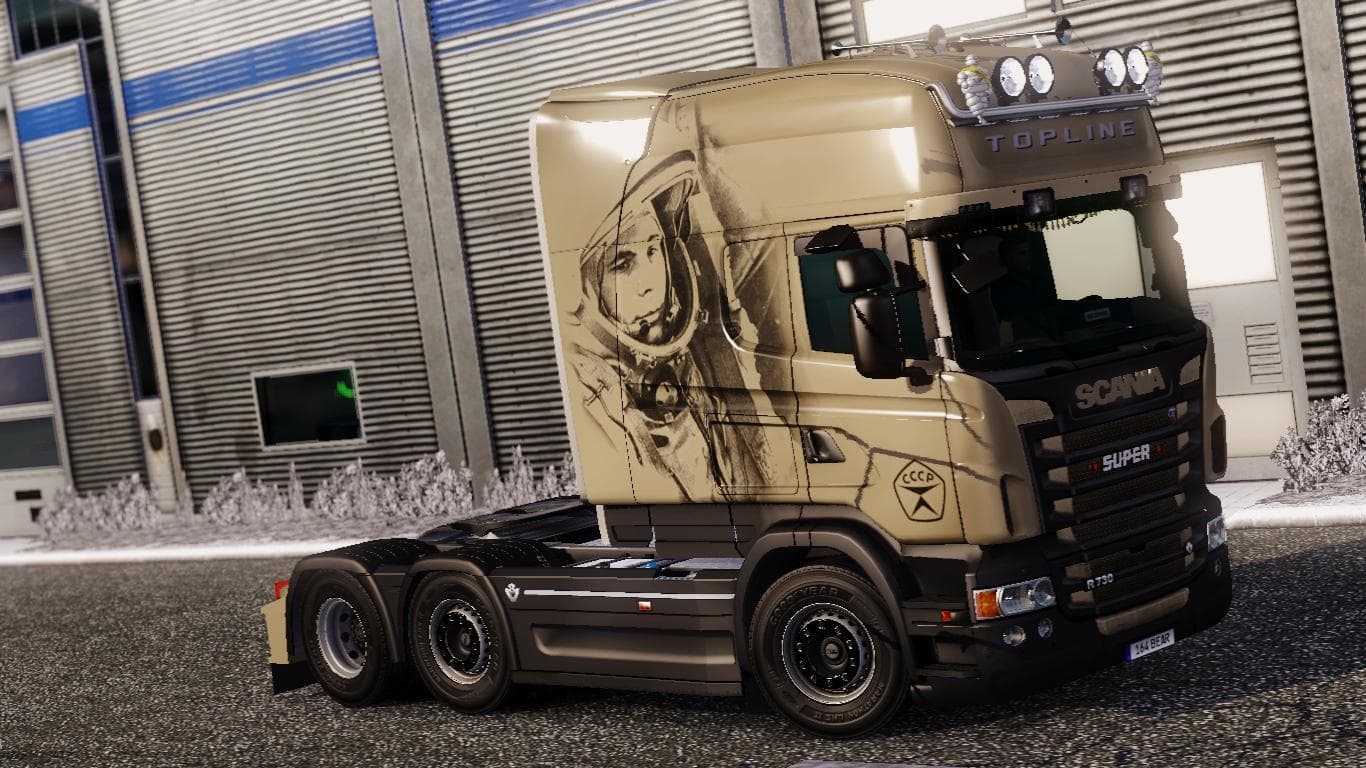SCANIA RJL GAGARIN SKIN 1.21.1 – Skins mod for Euro Truck Simulator 2